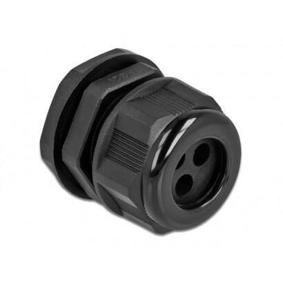 delock-cableverschraubung-pg21-fur-rundcable-mit-drei-cableeinfuhrungen-schwarz-2-stuck