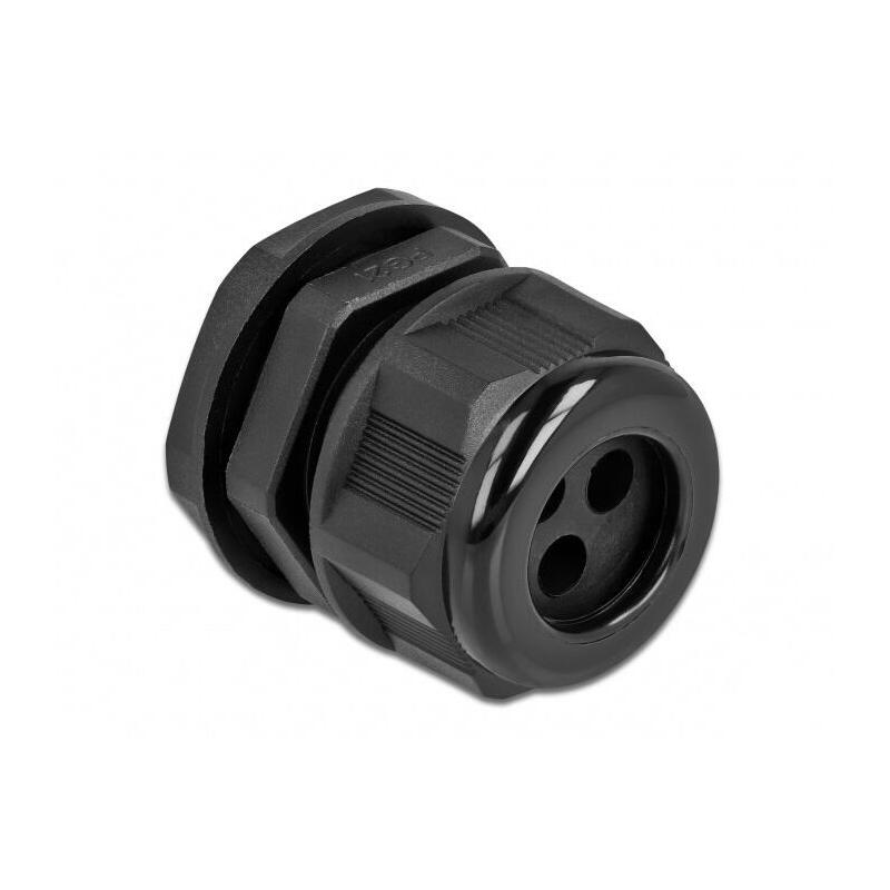 delock-cableverschraubung-pg21-fur-rundcable-mit-drei-cableeinfuhrungen-schwarz-2-stuck