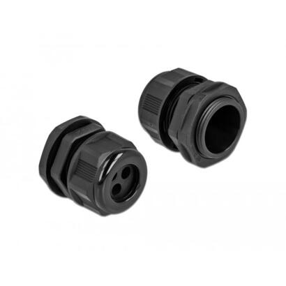 delock-cableverschraubung-pg21-fur-rundcable-mit-drei-cableeinfuhrungen-schwarz-2-stuck