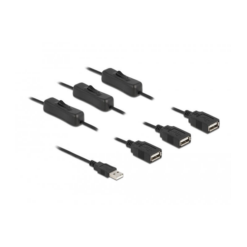 delock-cable-usb-typ-a-stecker-zu-3-x-usb-typ-a-buchse-mit-schalter-1-m