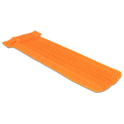 delock-klett-cablebinder-l-200-mm-x-b-12-mm-10-stuck-naranja