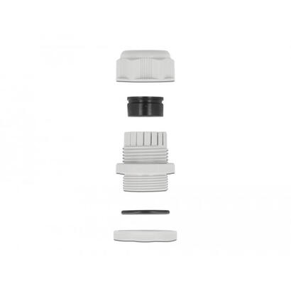 delock-cableverschraubung-pg16-fur-rundcable-mit-zwei-cableeinfuhrungen-grau-2-stuck