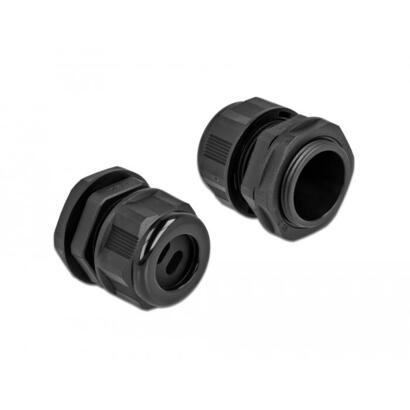 delock-cableverschraubung-pg21-fur-flachcable-mit-zwei-cableeinfuhrungen-schwarz-2-stuck