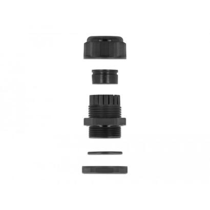 delock-cableverschraubung-pg21-fur-flachcable-mit-zwei-cableeinfuhrungen-schwarz-2-stuck