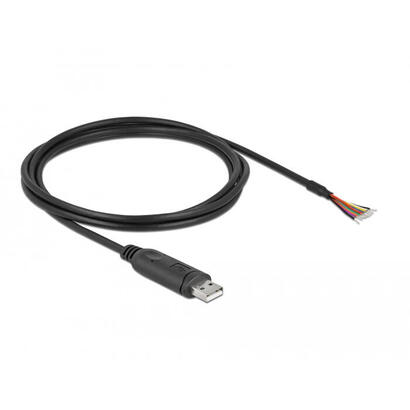 delock-adaptercable-usb-20-typ-a-zu-seriell-rs-232-mit-9-offenen-cableenden-schirmung-2-m