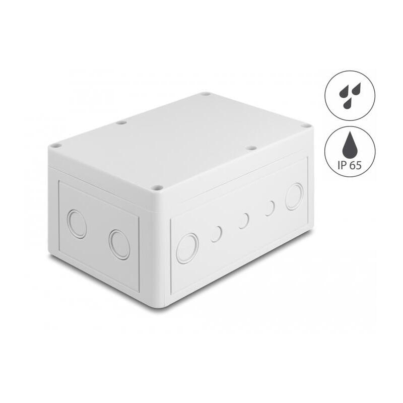 delock-installationsgehause-mit-cableeinfuhrungen-180-x-125-x-90-mm-grau