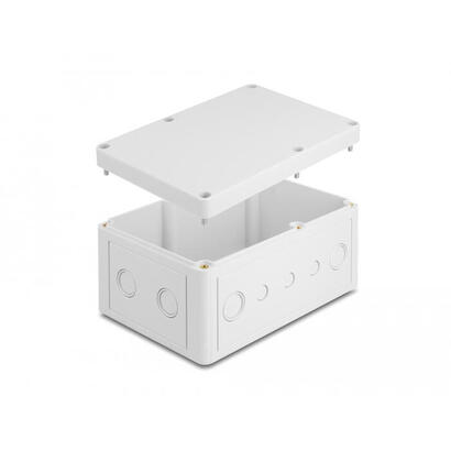 delock-installationsgehause-mit-cableeinfuhrungen-180-x-125-x-90-mm-grau