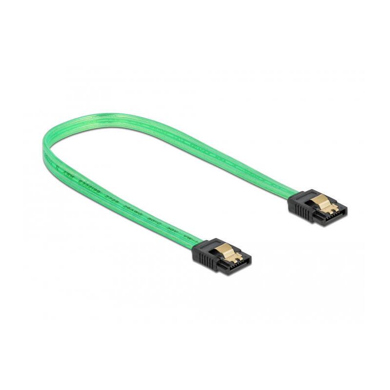 delock-sata-6-gb-s-cable-uv-leuchteffekt-grun-30-cm