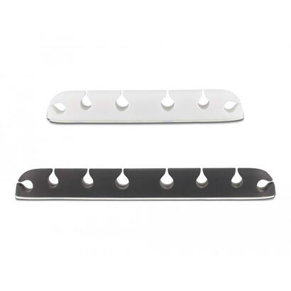 delock-18402-organizador-de-cables-escritoriopared-soporte-para-cables-negro-blanco-4-piezas