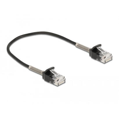 delock-cable-rj45-stecker-zu-rj45-stecker-mit-knickschutz-cat6a-25-cm-schwarz