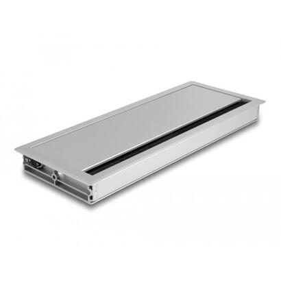 delock-cabledurchfuhrung-fur-tischeinbau-mit-burste-300-x-120-x-28-mm-silber