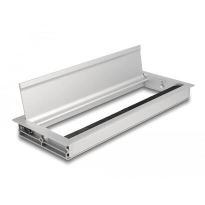 delock-cabledurchfuhrung-fur-tischeinbau-mit-burste-300-x-120-x-28-mm-silber