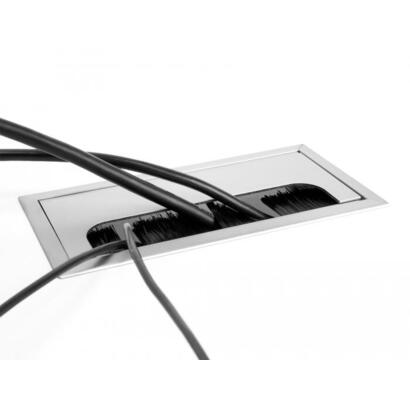 delock-cabledurchfuhrung-fur-tischeinbau-mit-burste-300-x-120-x-28-mm-silber