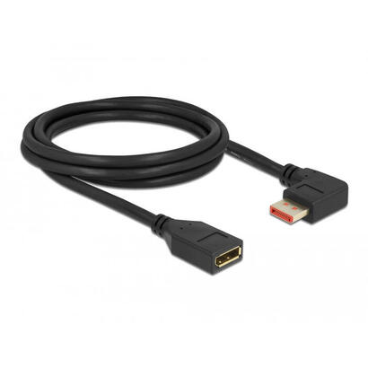 delock-displayport-verlangerungscable-stecker-90-rechts-gewinkelt-zu-buchse-8k-60-hz-2-m