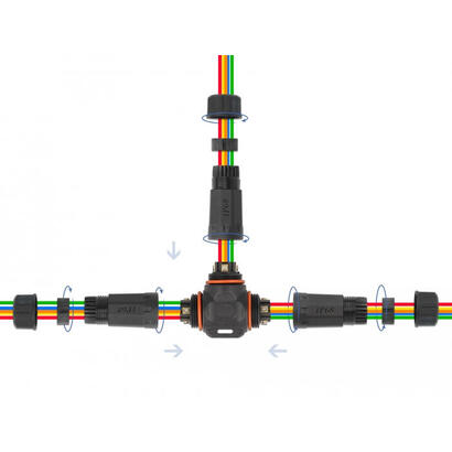 delock-cableverbinder-t-form-fur-aussenbereich-5-pin-ip68-wasserdicht-schraubbar-cabledurchmesser-45-75-mm-schwarz