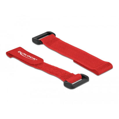 delock-19526-presilla-bridas-adherentes-para-cables-rojo-5-piezas
