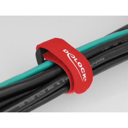 delock-19526-presilla-bridas-adherentes-para-cables-rojo-5-piezas