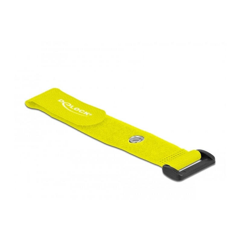 delock-19547-presilla-bridas-adherentes-para-cables-amarillo-5-piezas
