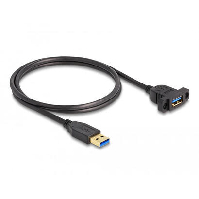 delock-superspeed-usb-5-gbps-usb-32-gen-1-cable-usb-typ-a-stecker-zu-buchse-1-m-zum-einbau-schwarz