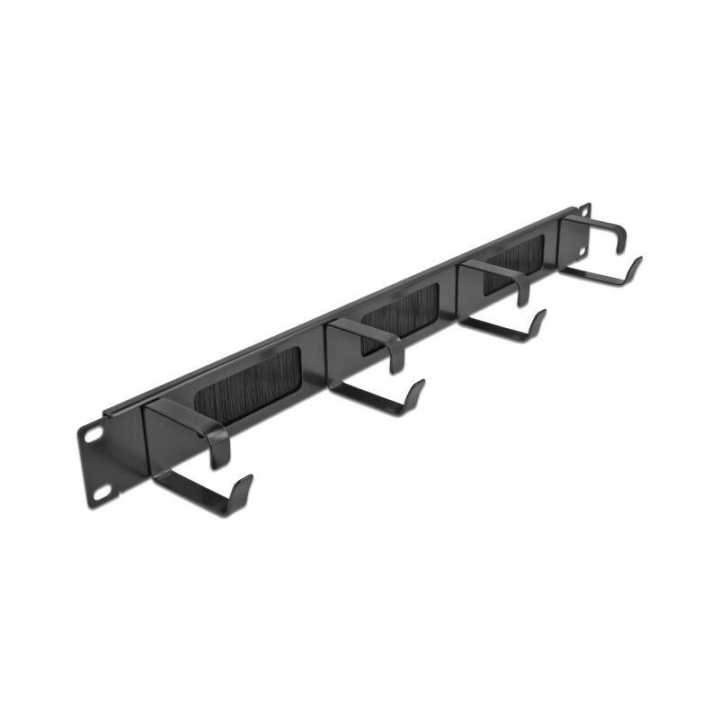 delock-19-cablemanagement-burstenleiste-mit-4-bugeln-1-he-schwarz