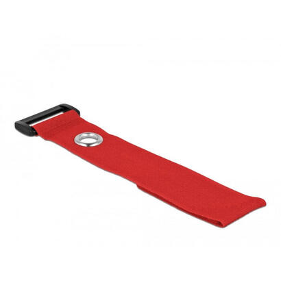 delock-klett-cablebinder-mit-schlaufe-und-befestigungsose-l-280-x-b-38-mm-rot-3-stuck