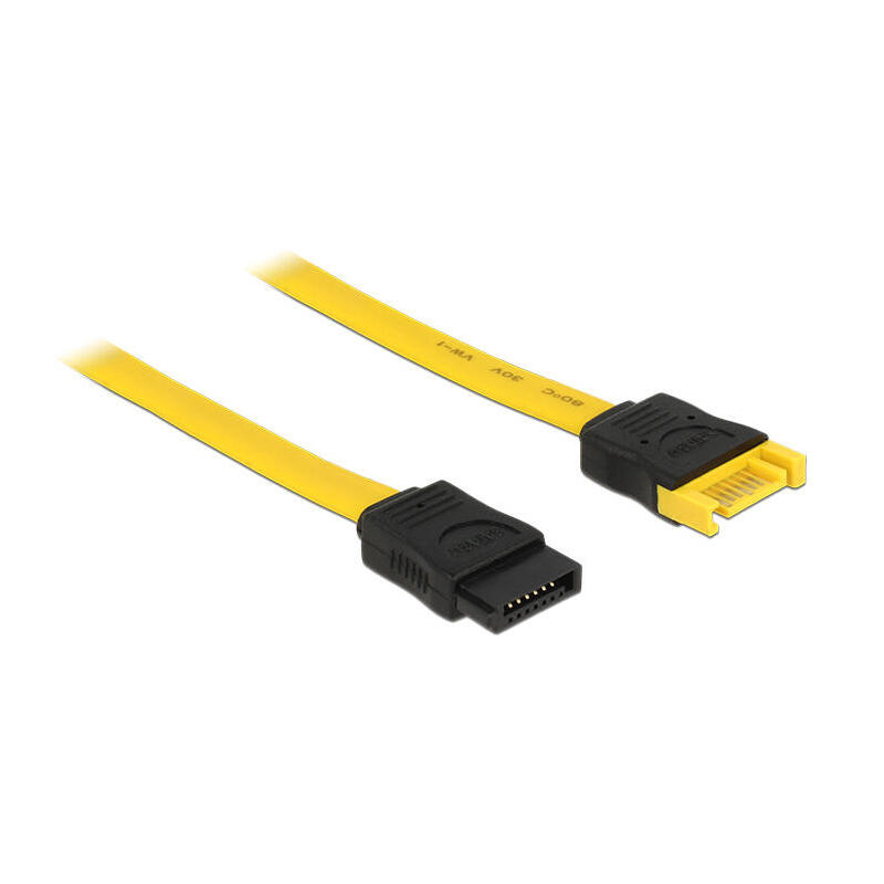 cable-delock-07m-2xsataiii-de-sata-07-m-sata-7-pin-negro-amarillo
