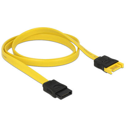 cable-delock-07m-2xsataiii-de-sata-07-m-sata-7-pin-negro-amarillo