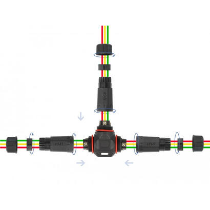 delock-cableverbinder-t-form-fur-aussenbereich-3-pin-ip68-wasserdicht-schraubbar-cabledurchmesser-45-75-mm-schwarz