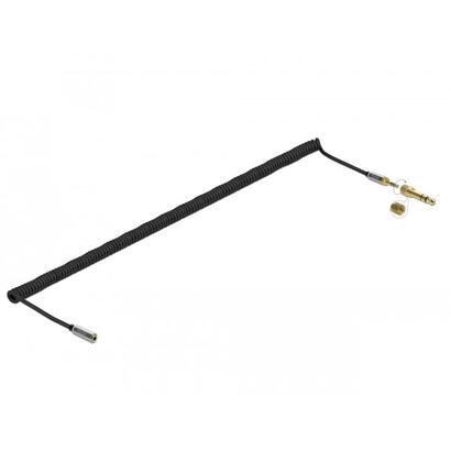 delock-spiralcable-verlangerung-35-mm-3-pin-klinkenstecker-zu-klinkenbuchse-mit-635-mm-schraubadapter-5-m
