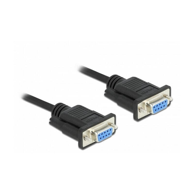 delock-rs-232-cable-seriell-d-sub9-buchse-zu-buchse-nullmodem-mit-schmalem-steckergehause-5-m