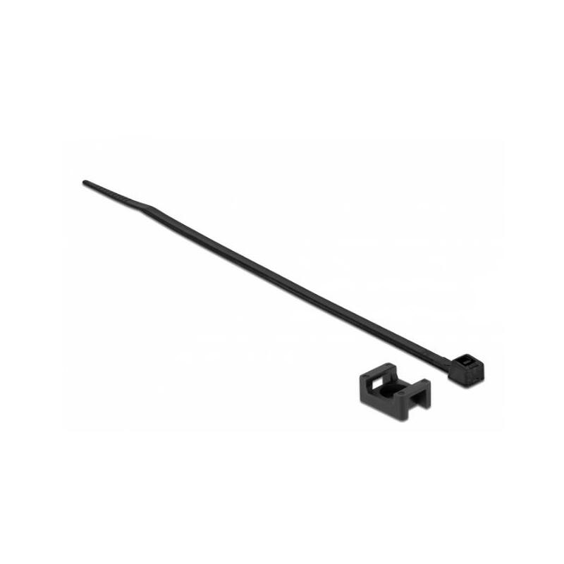 delock-schraubhalter-15-x-10-mm-mit-cablebinder-l-200-x-b-36-mm-schwarz