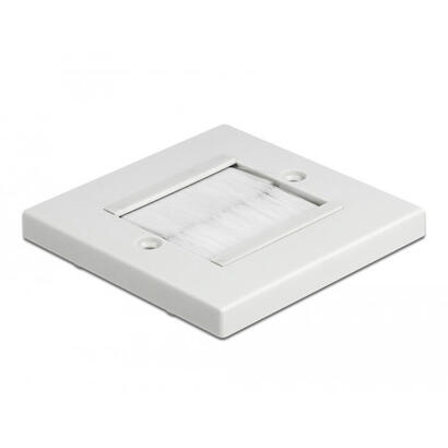 delock-cablemanagement-abdeckblende-86-x-86-mm-mit-weissen-burstenstreifen