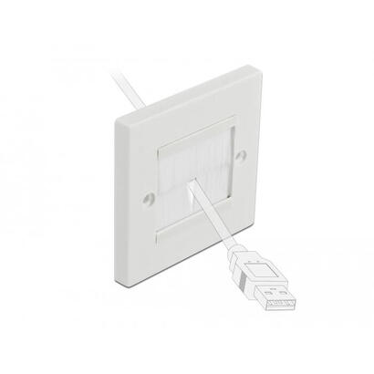 delock-cablemanagement-abdeckblende-86-x-86-mm-mit-weissen-burstenstreifen