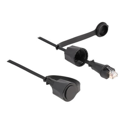 delock-netzwerkcable-rj45-stecker-zu-rj45-stecker-cat6-stp-mit-verschlusskappe-outdoor-ip68-staub-und-wasserdicht-schwarz-3-m