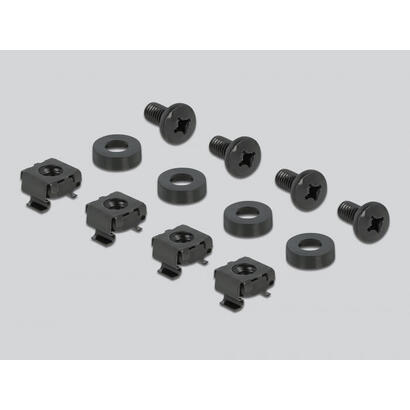 delock-19-cablemanagement-rangierpanel-mit-5-metall-bugeln-2-x-horizontal-3-x-vertikal-1-he-schwarz