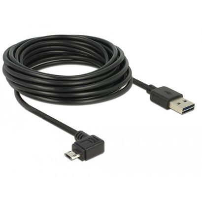 delock-cable-easy-usb-20-typ-a-stecker-easy-usb-20-typ-micro-b-stecker-gewinkelt-links-rechts-5-m-schwarz