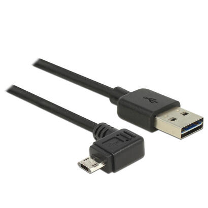 delock-cable-easy-usb-20-typ-a-stecker-easy-usb-20-typ-micro-b-stecker-gewinkelt-links-rechts-5-m-schwarz