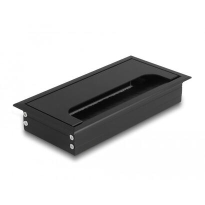 delock-cabledurchfuhrung-fur-tischeinbau-mit-burste-160-x-80-x-28-mm-schwarz