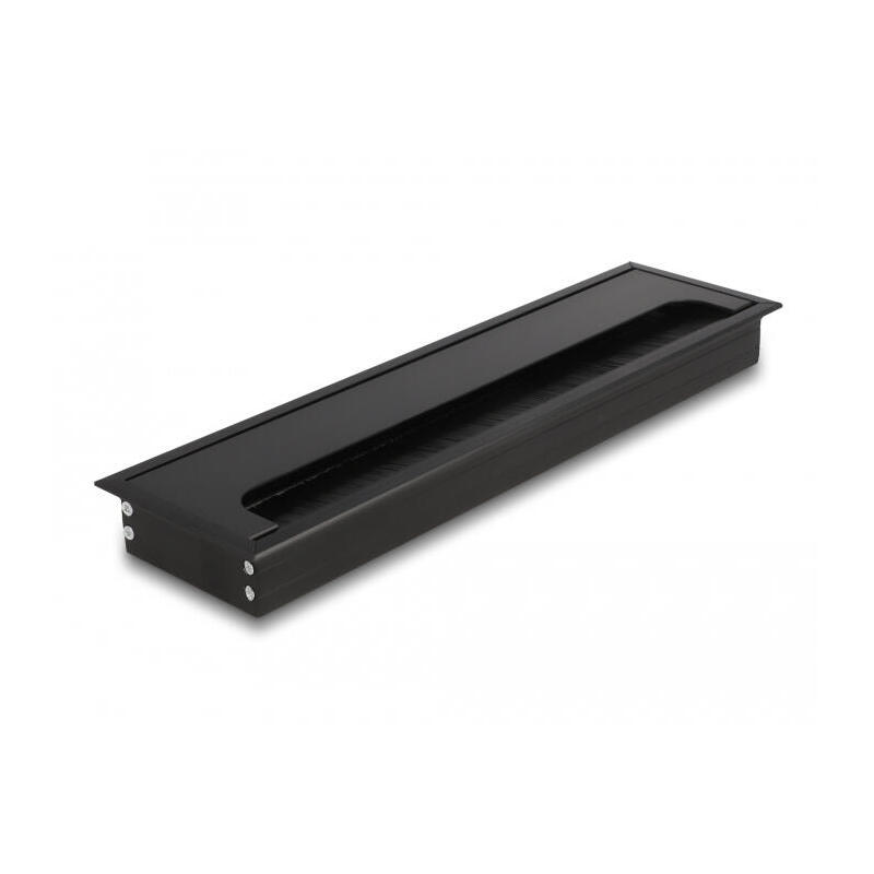 delock-cabledurchfuhrung-fur-tischeinbau-mit-burste-300-x-80-x-28-mm-schwarz