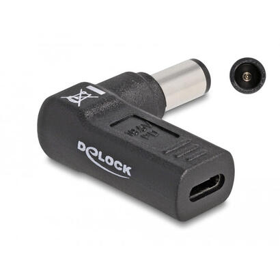 delock-adapter-fur-notebook-ladecable-usb-type-c-buchse-zu-hp-74-x-50-mm-stecker-90-gewinkelt