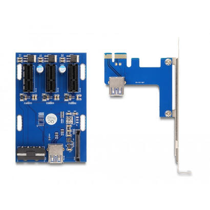 delock-riser-karte-pci-express-x1-zu-3-x-pcie-x1-mit-50-cm-usb-cable