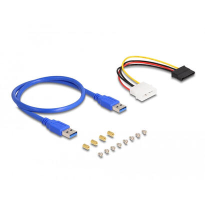 delock-riser-karte-pci-express-x1-zu-3-x-pcie-x1-mit-50-cm-usb-cable