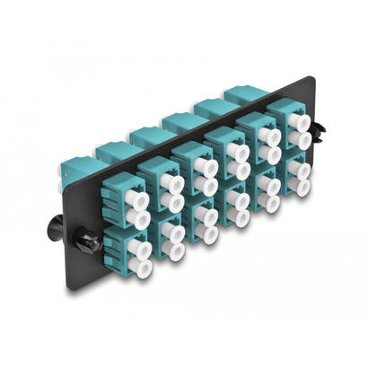 delock-lwl-adapter-panel-lc-duplex-om4-12-port-aqua