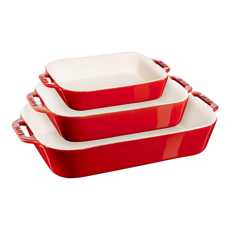 staub-3-piece-rectangular-ceramic-bakeware-set-cherry-red
