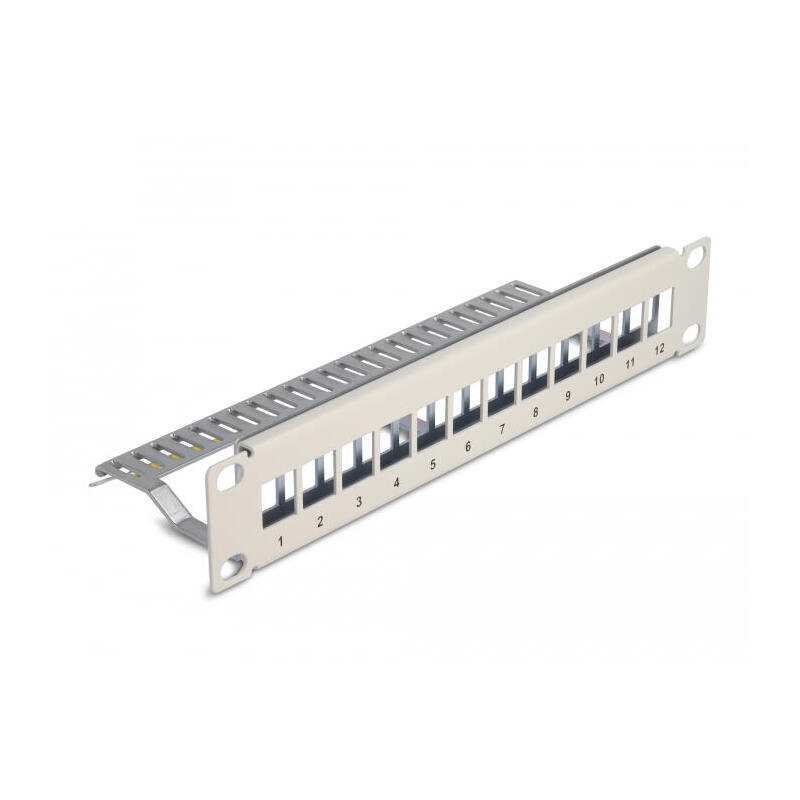 delock-10-keystone-patchpanel-12-port-mit-entlastungsschiene-1-he-grau