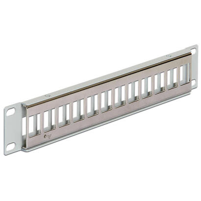 delock-10-keystone-patchpanel-12-port-metall-grau