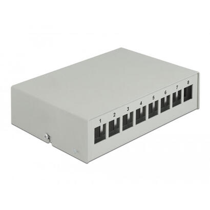 delock-keystone-patchpanel-8-port-grau