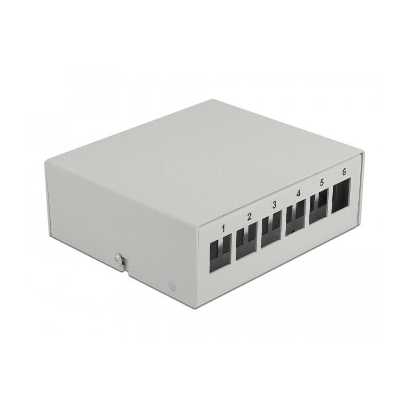 delock-keystone-patchpanel-6-port-grau
