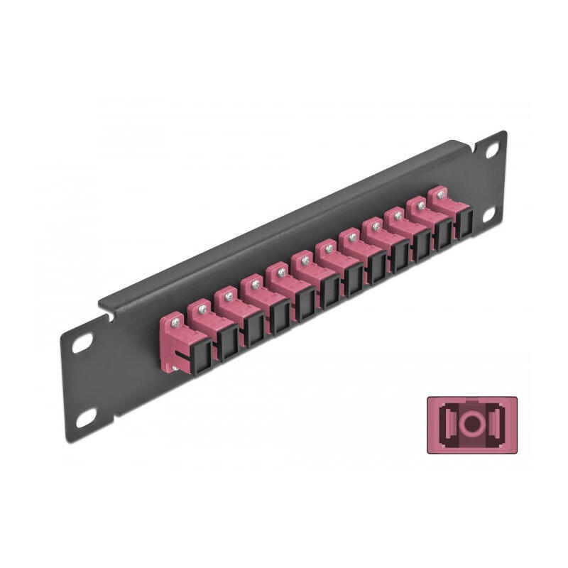 delock-10-lwl-patchpanel-12-port-sc-simplex-violett-1-he-schwarz