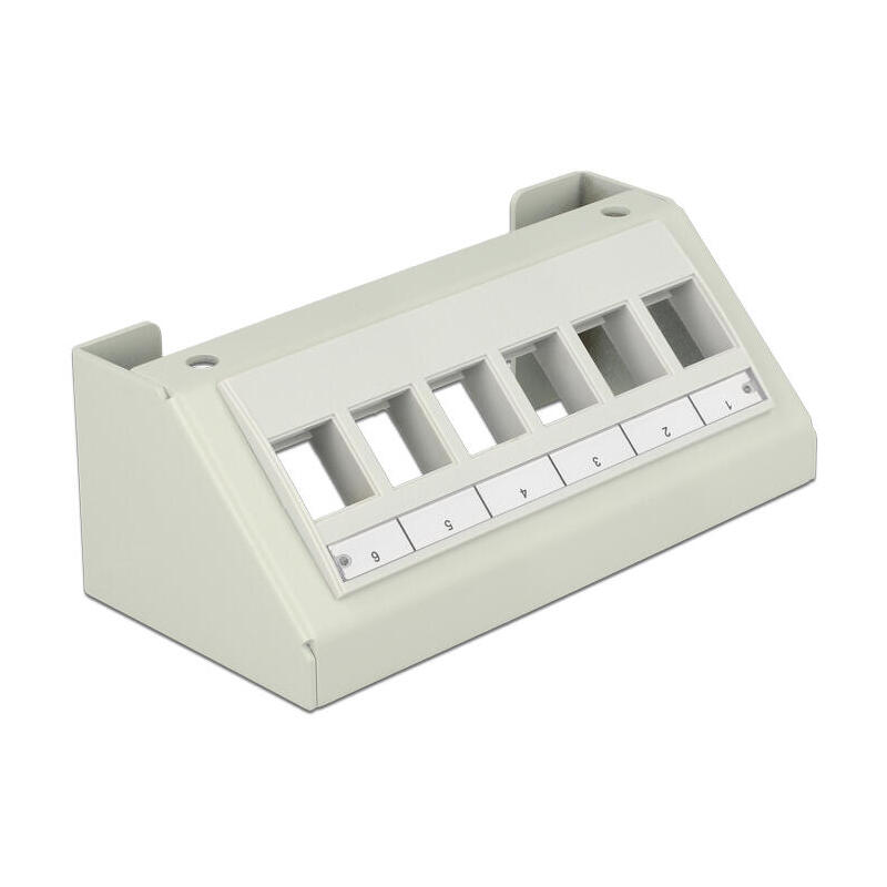 keystone-multimedia-panel-6-port-grau